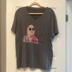 Private Label Charcoal Tee with Graphic Print